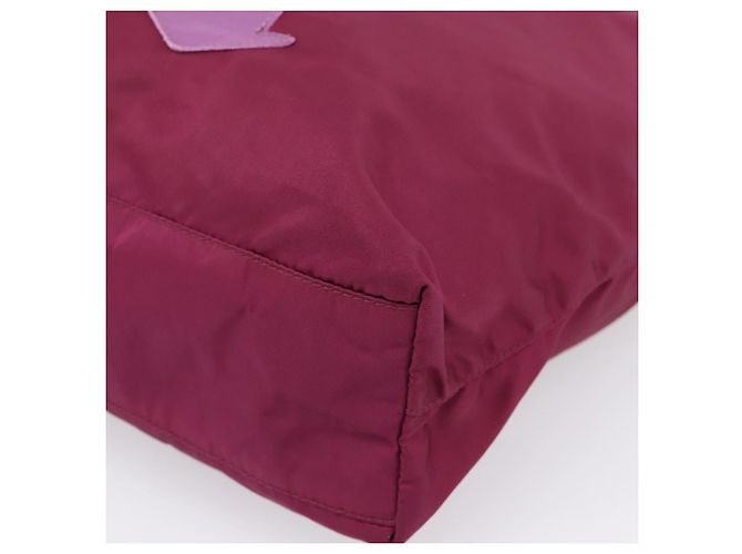 Borsa Tote PRADA Nylon Viola Tono Oro Auth 202217A Porpora - vista 9