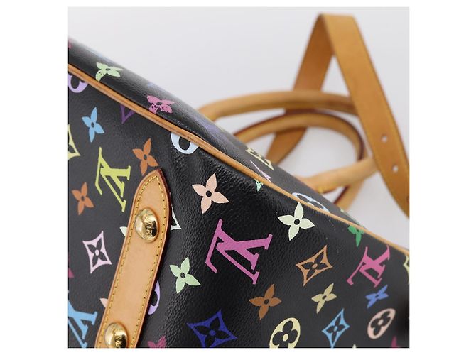 LOUIS VUITTON Monogram Multicolor Rita Tote Bag Black M40126 LV Auth 199920V Schwarz - Ansicht 17
