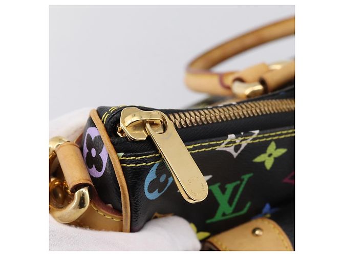 LOUIS VUITTON Monogram Multicolor Rita Tote Bag Black M40126 LV Auth 199920V Schwarz - Ansicht 20