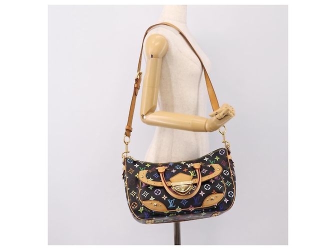 LOUIS VUITTON Monogram Multicolor Rita Tote Bag Black M40126 LV Auth 199920V Schwarz - Ansicht 27