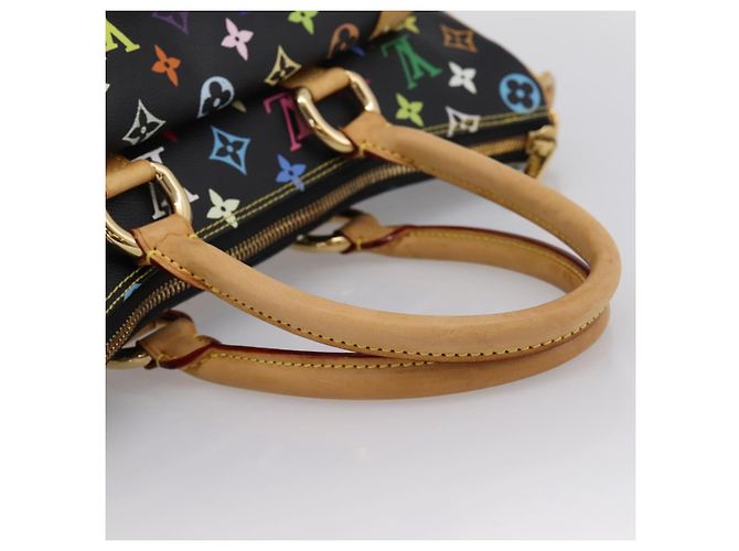 LOUIS VUITTON Monogram Multicolor Rita Tote Bag Black M40126 LV Auth 199920V Schwarz - Ansicht 7