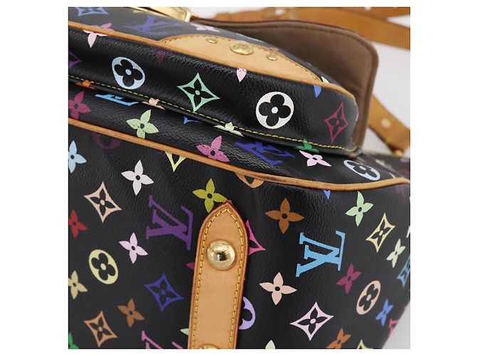 LOUIS VUITTON Monogram Multicolor Rita Tote Bag Black M40126 LV Auth 199920V Schwarz - Ansicht 9