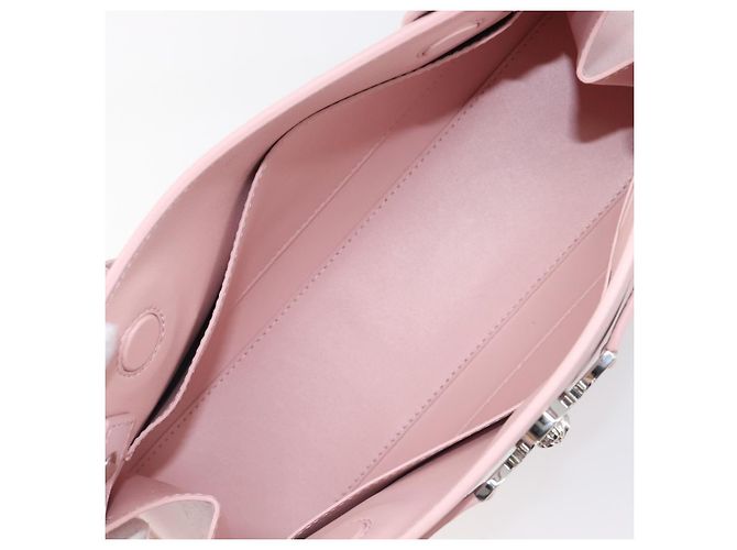Borsa a mano VERSACE in pelle 2way Rosa Argento Auth BA15378V - vista 11