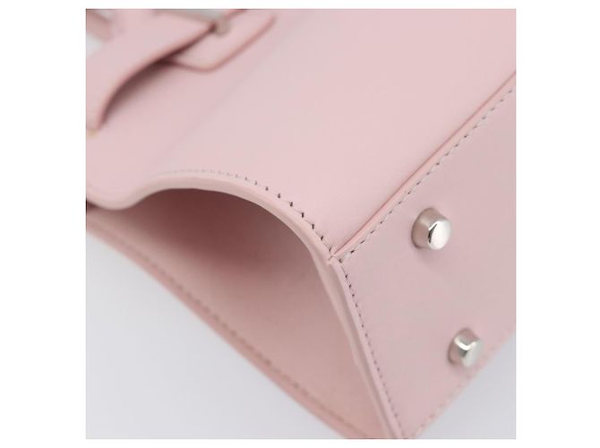 Borsa a mano VERSACE in pelle 2way Rosa Argento Auth BA15378V - vista 16