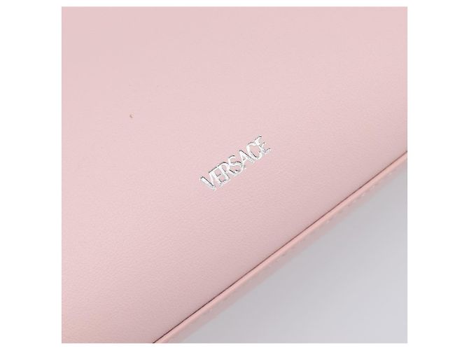 Borsa a mano VERSACE in pelle 2way Rosa Argento Auth BA15378V - vista 19