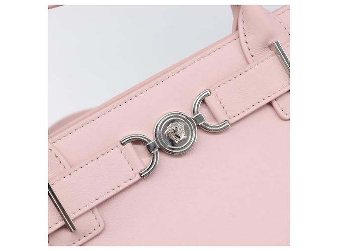 Borsa a mano VERSACE in pelle 2way Rosa Argento Auth BA15378V - vista 20