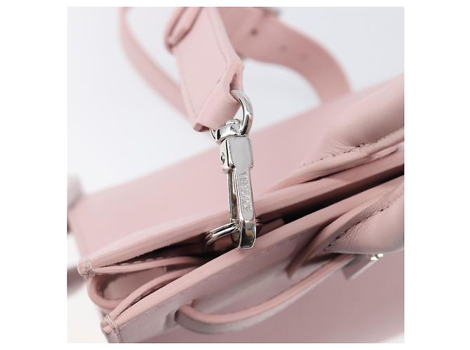 Borsa a mano VERSACE in pelle 2way Rosa Argento Auth BA15378V - vista 21