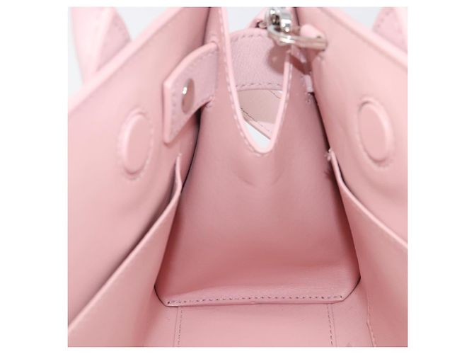 Borsa a mano VERSACE in pelle 2way Rosa Argento Auth BA15378V - vista 23