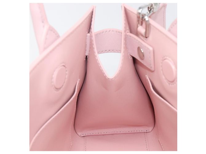 Borsa a mano VERSACE in pelle 2way Rosa Argento Auth BA15378V - vista 24