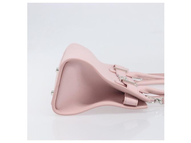 Borsa a mano VERSACE in pelle 2way Rosa Argento Auth BA15378V - vista 3