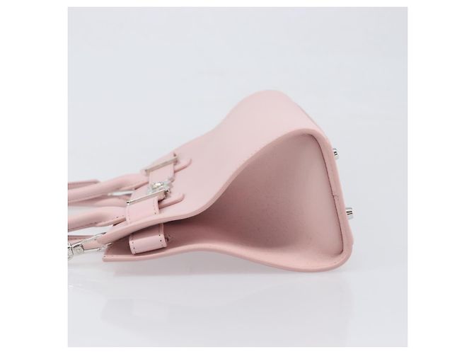 Borsa a mano VERSACE in pelle 2way Rosa Argento Auth BA15378V - vista 4