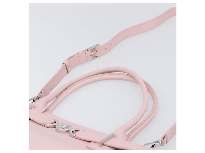 Borsa a mano VERSACE in pelle 2way Rosa Argento Auth BA15378V - vista 9