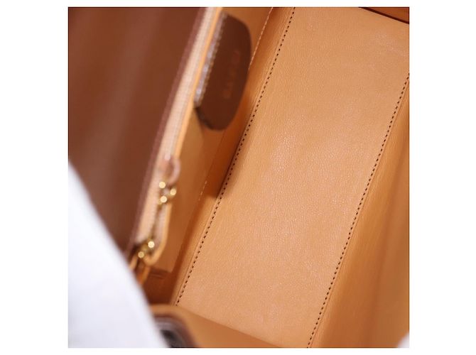Borsa a mano GUCCI in pelle 2way Marrone Oro 000 2110 Auth 197847V D'oro - vista 10
