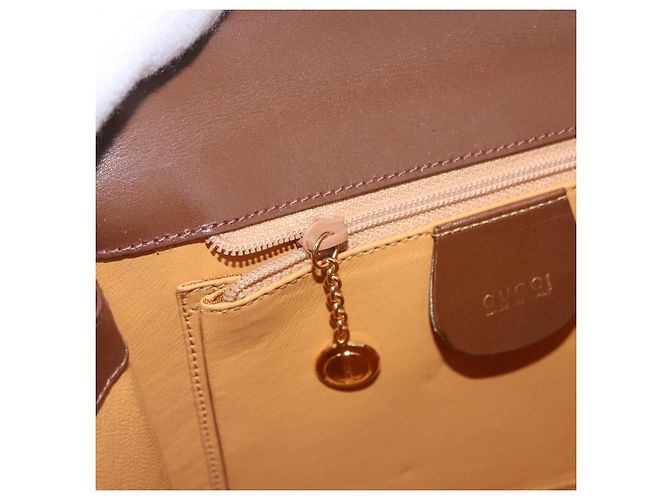 Borsa a mano GUCCI in pelle 2way Marrone Oro 000 2110 Auth 197847V D'oro - vista 25