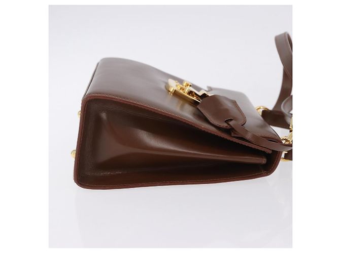 Borsa a mano GUCCI in pelle 2way Marrone Oro 000 2110 Auth 197847V D'oro - vista 3