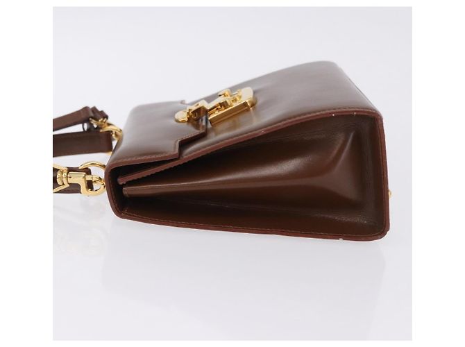 Borsa a mano GUCCI in pelle 2way Marrone Oro 000 2110 Auth 197847V D'oro - vista 4