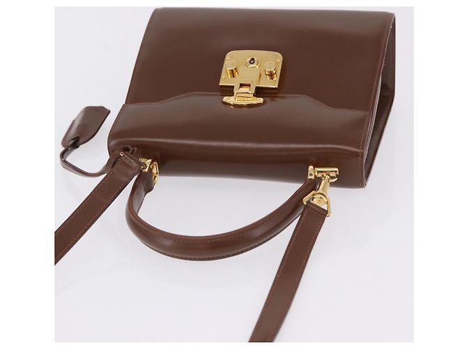 Borsa a mano GUCCI in pelle 2way Marrone Oro 000 2110 Auth 197847V D'oro - vista 6