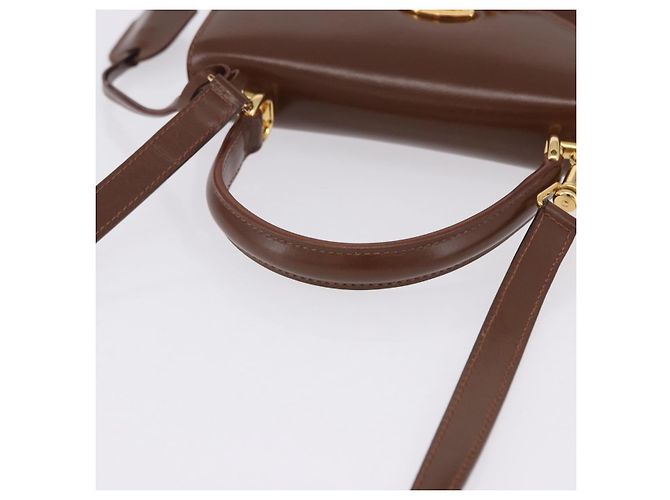 Borsa a mano GUCCI in pelle 2way Marrone Oro 000 2110 Auth 197847V D'oro - vista 7