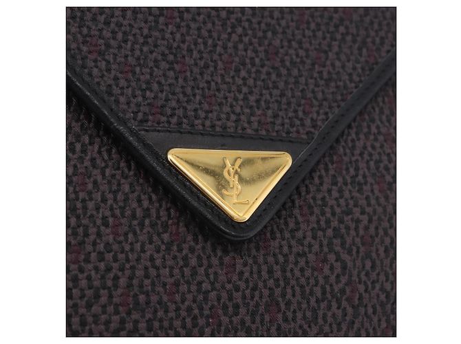 Borsa a tracolla SAINT LAURENT Canvas Purple Gold Tone Auth 202276A Porpora - vista 17