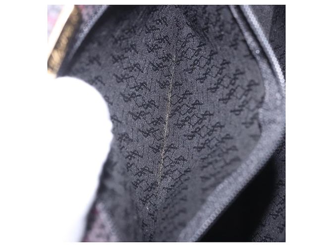 Borsa a tracolla SAINT LAURENT Canvas Purple Gold Tone Auth 202276A Porpora - vista 21