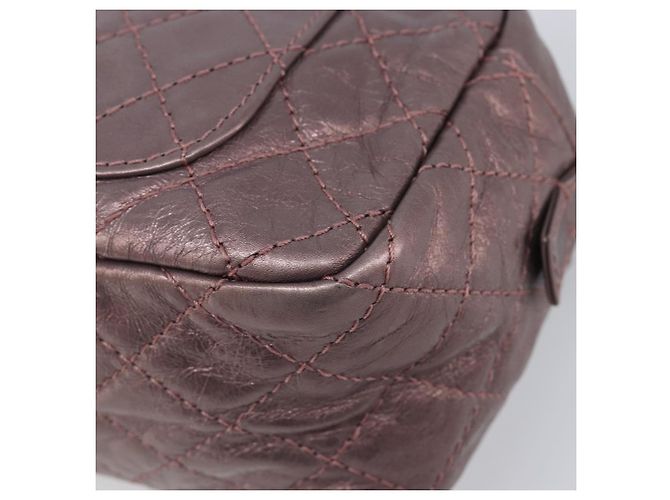 CHANEL 2.55 Matelasse Schultertasche aus rosa Leder mit Kette und silbernem CC Auth yk20882V Pink - Ansicht 15