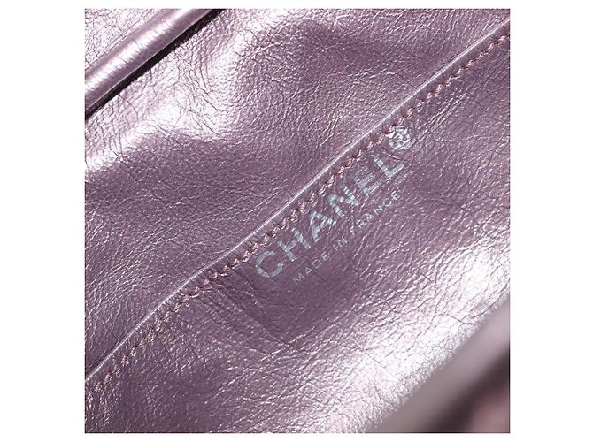 CHANEL 2.55 Matelasse Schultertasche aus rosa Leder mit Kette und silbernem CC Auth yk20882V Pink - Ansicht 18