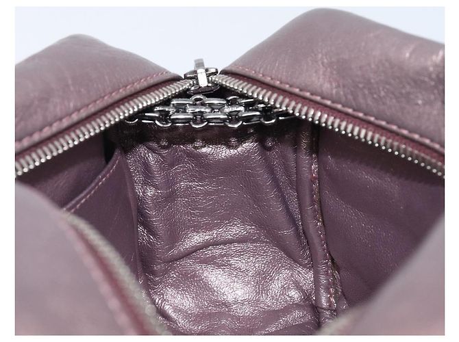 CHANEL 2.55 Matelasse Schultertasche aus rosa Leder mit Kette und silbernem CC Auth yk20882V Pink - Ansicht 19