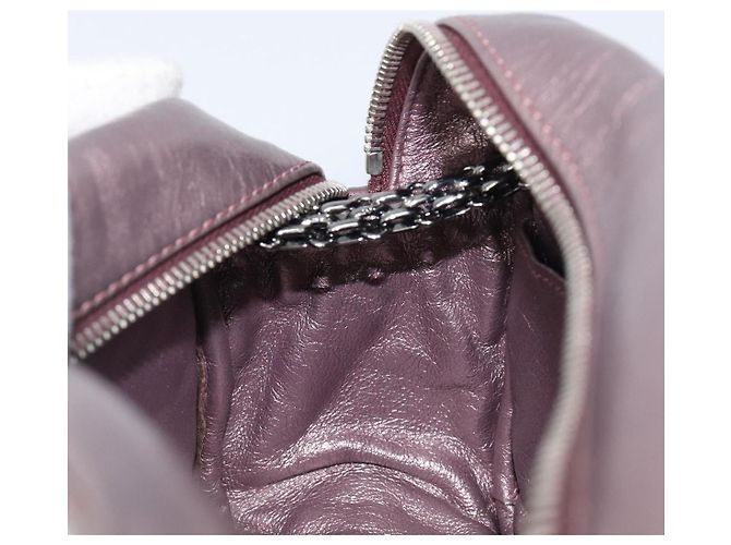 CHANEL 2.55 Matelasse Schultertasche aus rosa Leder mit Kette und silbernem CC Auth yk20882V Pink - Ansicht 20
