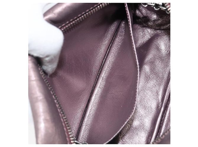 CHANEL 2.55 Matelasse Schultertasche aus rosa Leder mit Kette und silbernem CC Auth yk20882V Pink - Ansicht 21