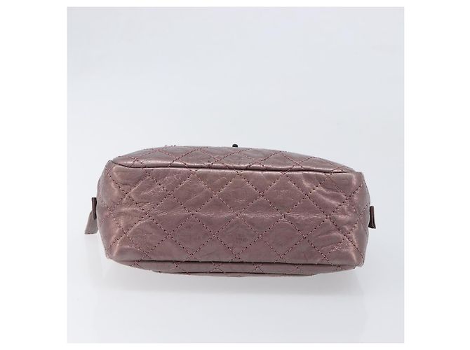CHANEL 2.55 Matelasse Schultertasche aus rosa Leder mit Kette und silbernem CC Auth yk20882V Pink - Ansicht 5