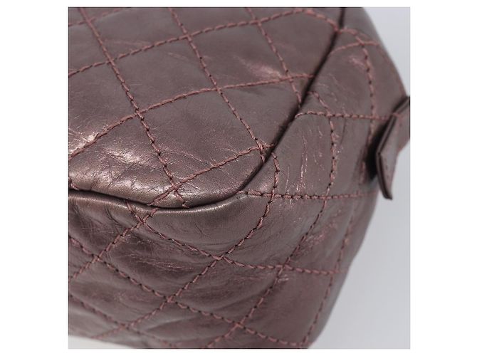 CHANEL 2.55 Matelasse Schultertasche aus rosa Leder mit Kette und silbernem CC Auth yk20882V Pink - Ansicht 9