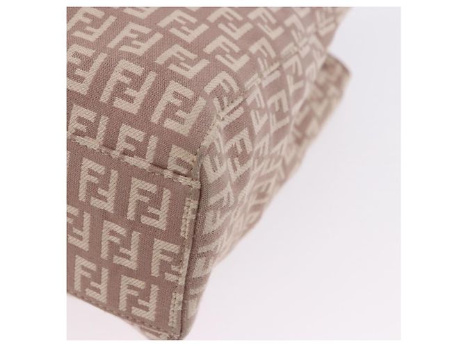 FENDI Zucchino Canvas Tote Bag Beige Gold Auth ka5989A Golden - Ansicht 17