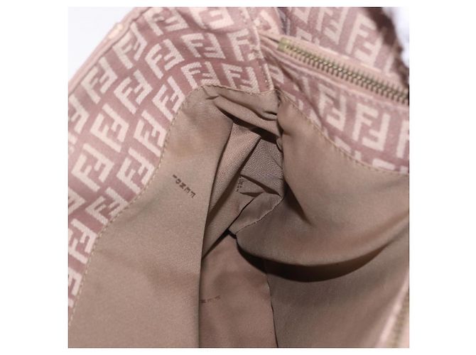 FENDI Zucchino Canvas Tote Bag Beige Gold Auth ka5989A Golden - Ansicht 24