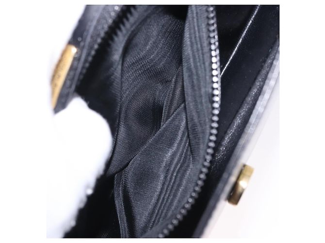 BALLY Schultertasche aus Leder Schwarz Goldfarben Auth 202267A - Ansicht 12