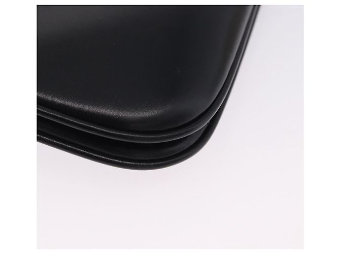BALLY Schultertasche aus Leder Schwarz Goldfarben Auth 202267A - Ansicht 15