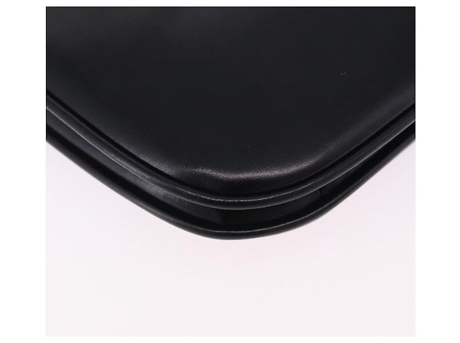 BALLY Schultertasche aus Leder Schwarz Goldfarben Auth 202267A - Ansicht 17