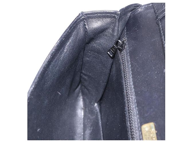BALLY Schultertasche aus Leder Schwarz Goldfarben Auth 202267A - Ansicht 21