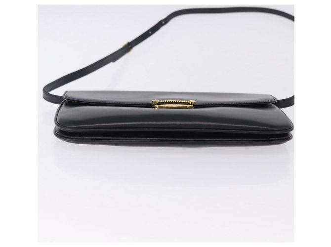 BALLY Schultertasche aus Leder Schwarz Goldfarben Auth 202267A - Ansicht 5