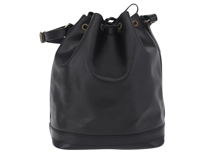 Borsa a tracolla LOUIS VUITTON Epi Petit Noe Nera M44102 LV Auth 200543V Nero - vista 2