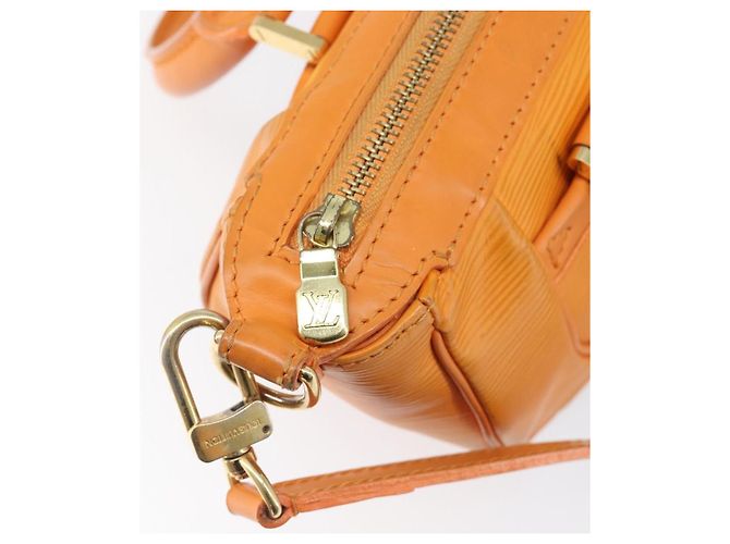 Borsa LOUIS VUITTON Epi Danura PM 2way Orange Mandarin M5891H LV Auth 199900A Arancione Grigio - vista 10