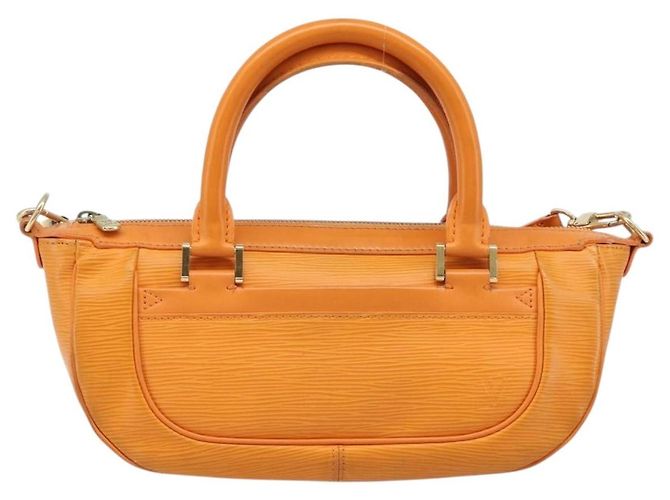 Borsa LOUIS VUITTON Epi Danura PM 2way Orange Mandarin M5891H LV Auth 199900A Arancione Grigio - vista 13