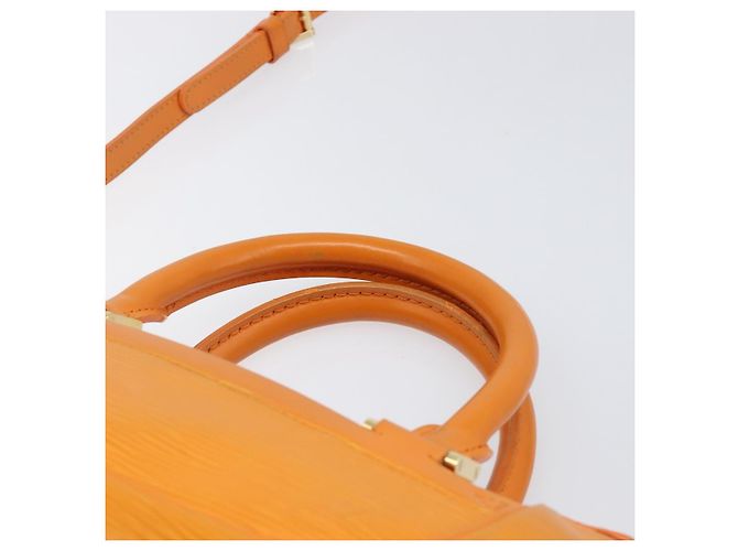 Borsa LOUIS VUITTON Epi Danura PM 2way Orange Mandarin M5891H LV Auth 199900A Arancione Grigio - vista 14