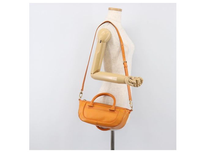 Borsa LOUIS VUITTON Epi Danura PM 2way Orange Mandarin M5891H LV Auth 199900A Arancione Grigio - vista 24