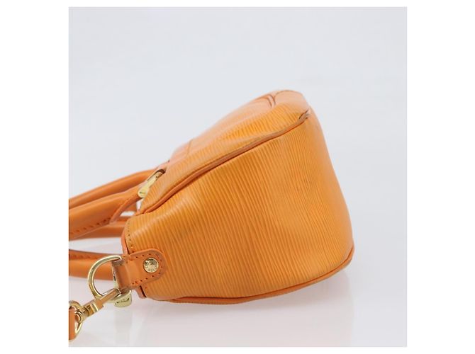 Borsa LOUIS VUITTON Epi Danura PM 2way Orange Mandarin M5891H LV Auth 199900A Arancione Grigio - vista 4