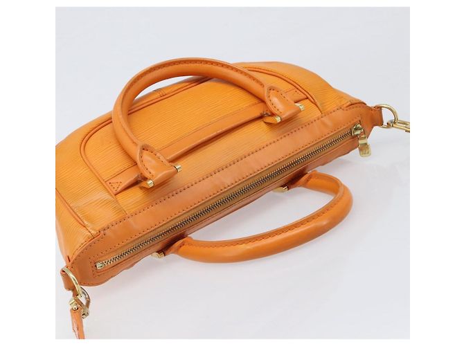 Borsa LOUIS VUITTON Epi Danura PM 2way Orange Mandarin M5891H LV Auth 199900A Arancione Grigio - vista 6