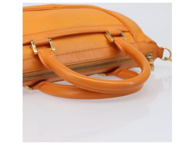 Borsa LOUIS VUITTON Epi Danura PM 2way Orange Mandarin M5891H LV Auth 199900A Arancione Grigio - vista 7