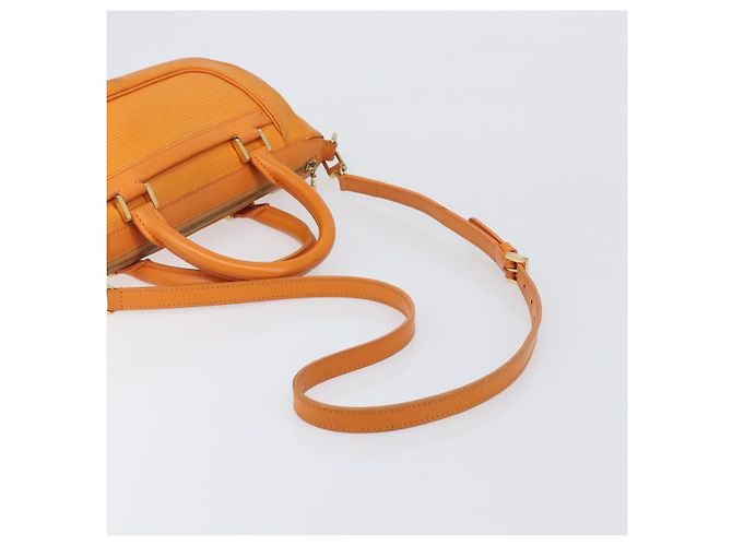 Borsa LOUIS VUITTON Epi Danura PM 2way Orange Mandarin M5891H LV Auth 199900A Arancione Grigio - vista 8