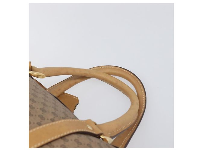 Borsa Boston GUCCI Micro GG Supreme PVC Beige Oro 58 012 468 40 Auth 197681A D'oro - vista 14