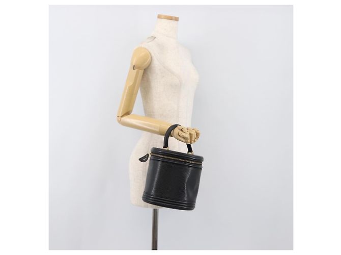Borsa a mano LOUIS VUITTON Epi Cannes Nera M48032 LV Auth hk4006 Nero - vista 22