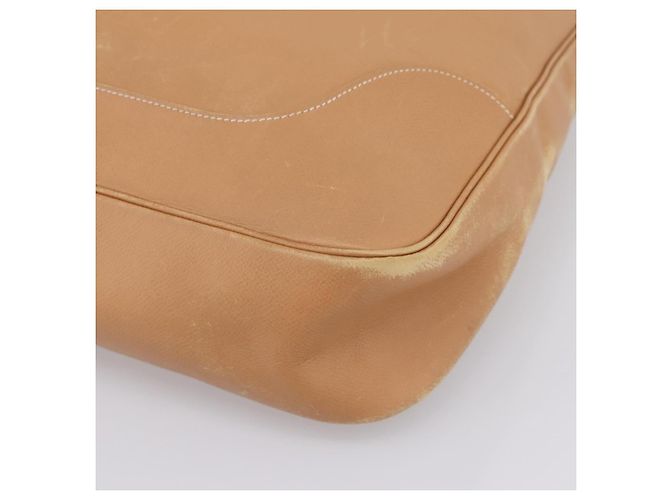 Hermès Borsa a tracolla HERMES Trim 38 in pelle Beige Gold Auth 199943A D'oro - vista 10
